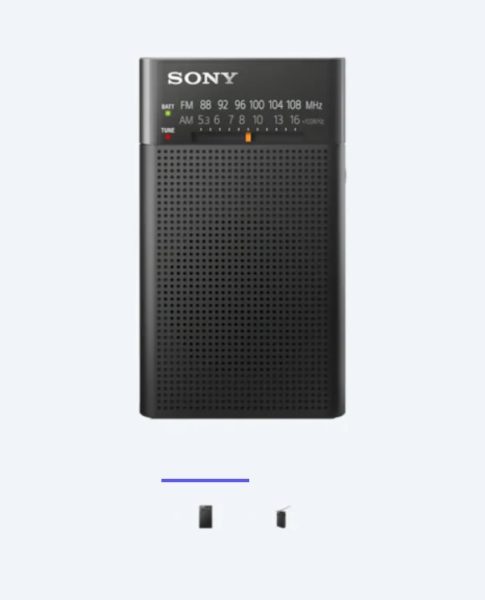 Sony ICFP26 Portable Radio with Speaker